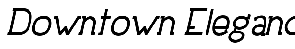 Downtown Elegance font preview